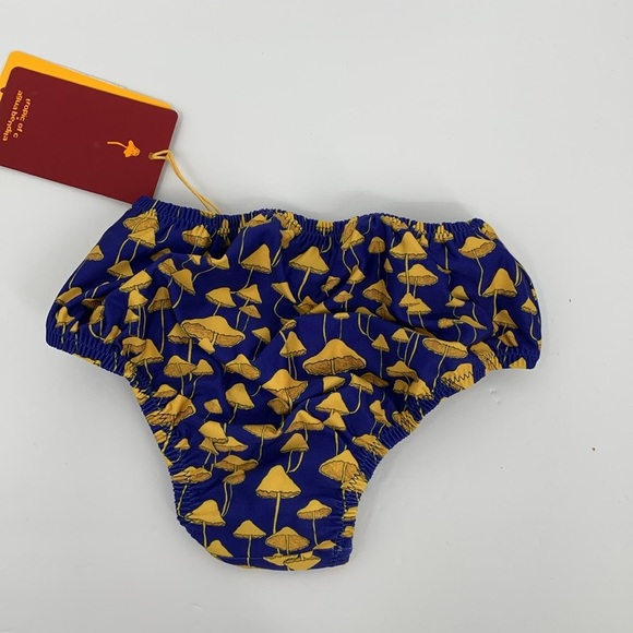 Agua Bendita Tropic of C Ella swim bottoms navy blue mushroom baby new 9-12M - Picture 2 of 3